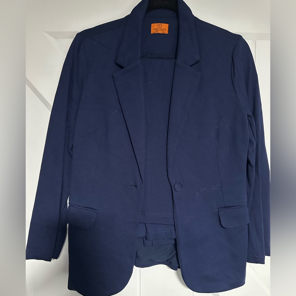 Navy Women’s Blazer and Dress Pant Set